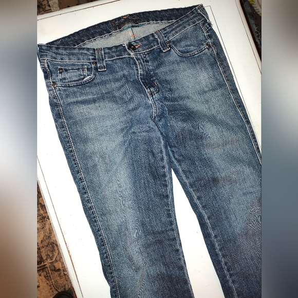 Fossil Taylor Vintage Low Rise Straight Leg Denim Jeans Women Size 8R - Picture 1 of 9